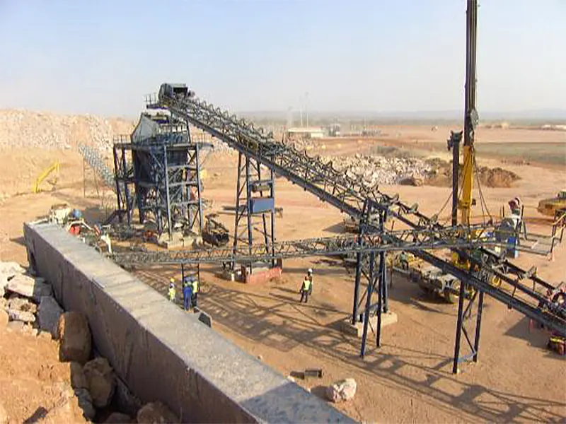 Bulk material handling conveyor system